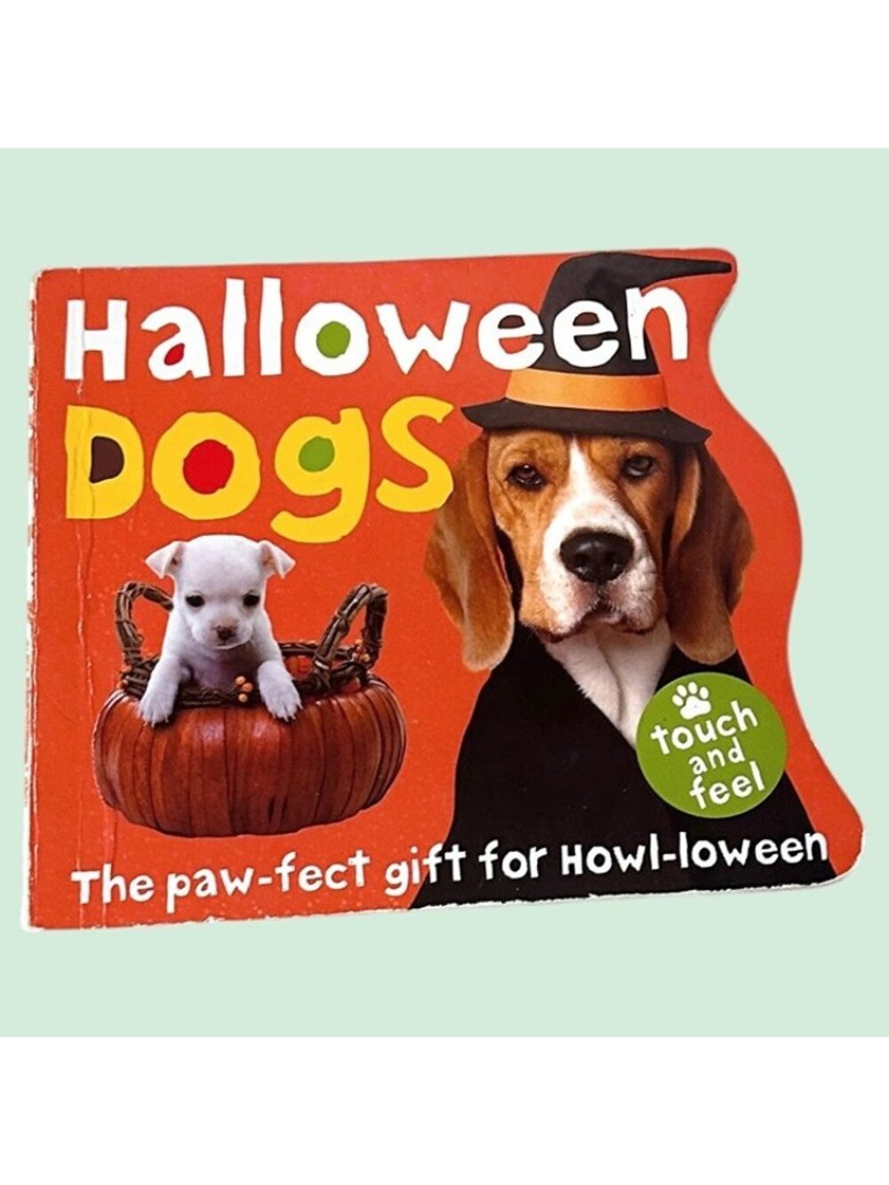 Halloween Dogs Touch & Feel Board Book Children’s Halloween Puppy Toddler Book